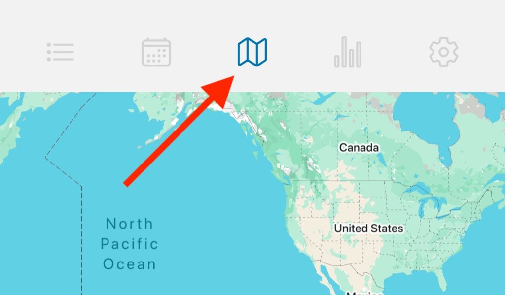 Surf Map Screen - Surf Journal App